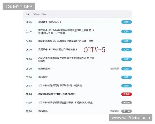 CCTV5世界杯直播频道高清直播技术与观看体验提升方案
